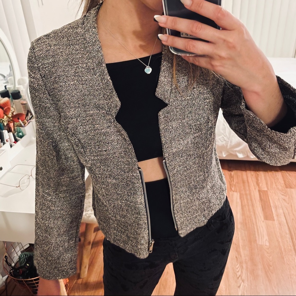 Blazer Jacket Sparkle Grey